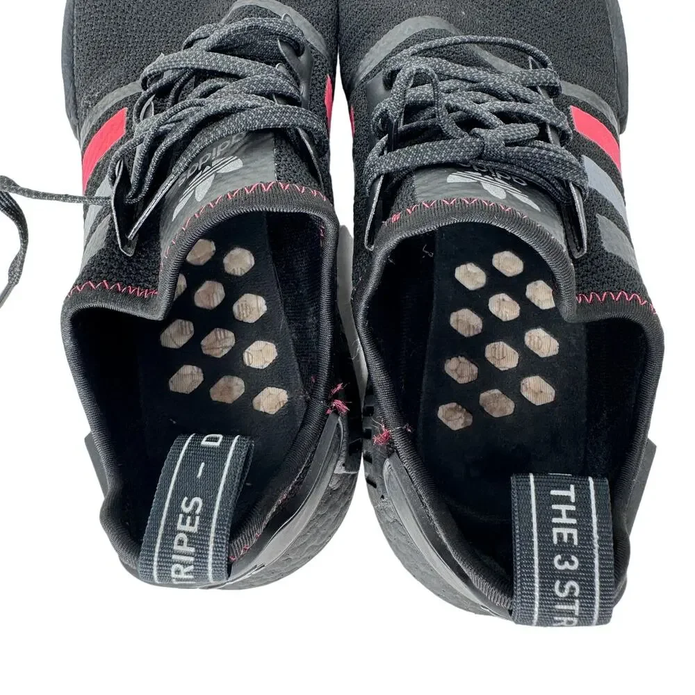 Adidas NMD R1 Red Marble‎ G26514 Mens 11.5 Black Red Boost Shoes